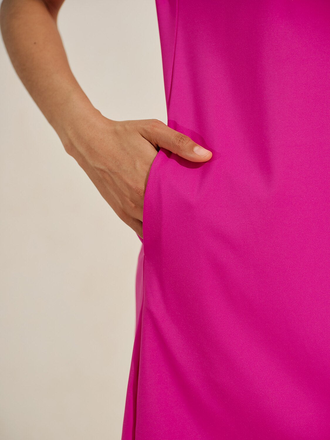 More Than Basic Ruffle V-Neck Sleeveless Dress UPF50+