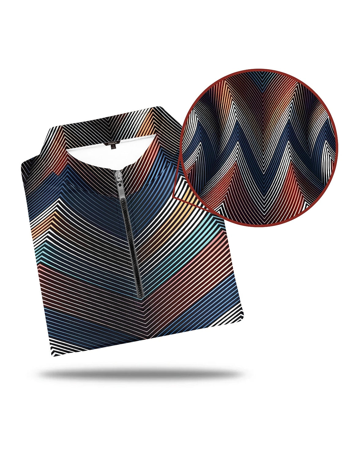 Air Brush Men's Golf Shirt Quarterzip UPF50+