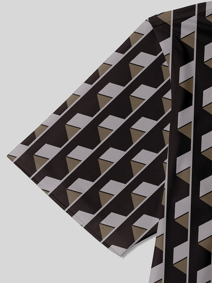 Polo da uomo con collo a costine non così classico UPF50+