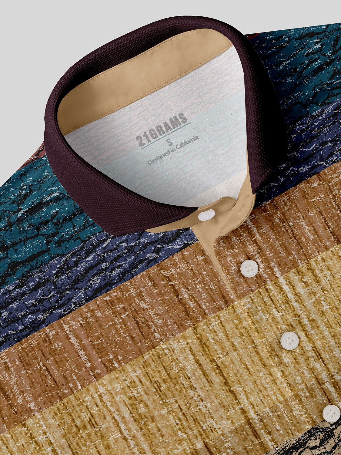 Inked Skins Polo para Hombre con Cuello Acanalado UPF50+