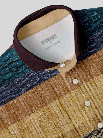 Inked Skins Polo para Hombre con Cuello Acanalado UPF50+