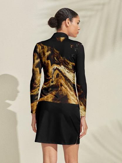 Inked Skins Golf Shirt Quarterzip UPF50+