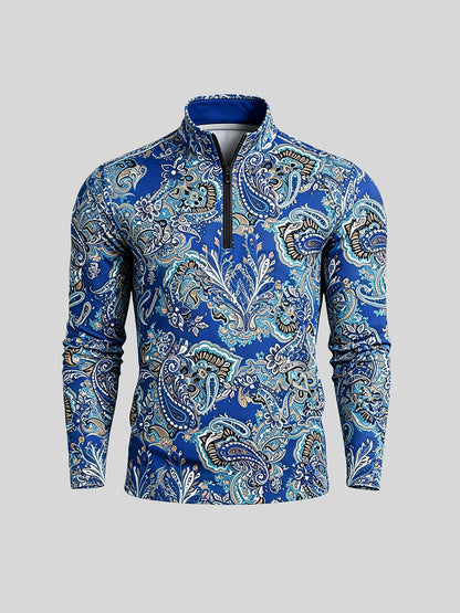 Mystical Boho Men's Golf Shirt Quarterzip UPF50+