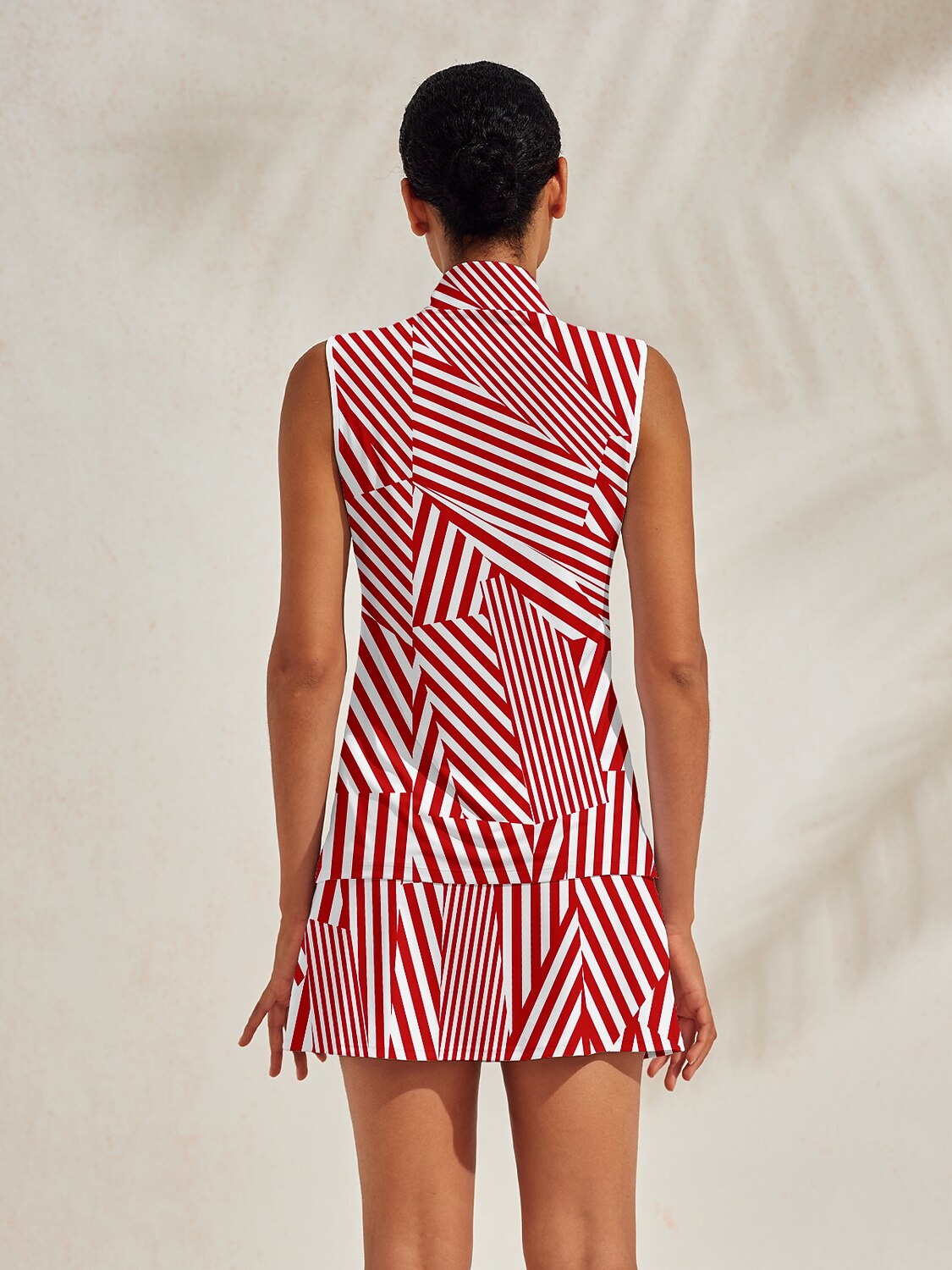 Playful Nautical Golf Shirt Quarterzip UPF50+