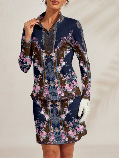 Pretty Feminine Silky Golf Shirt Quarterzip UPF50+