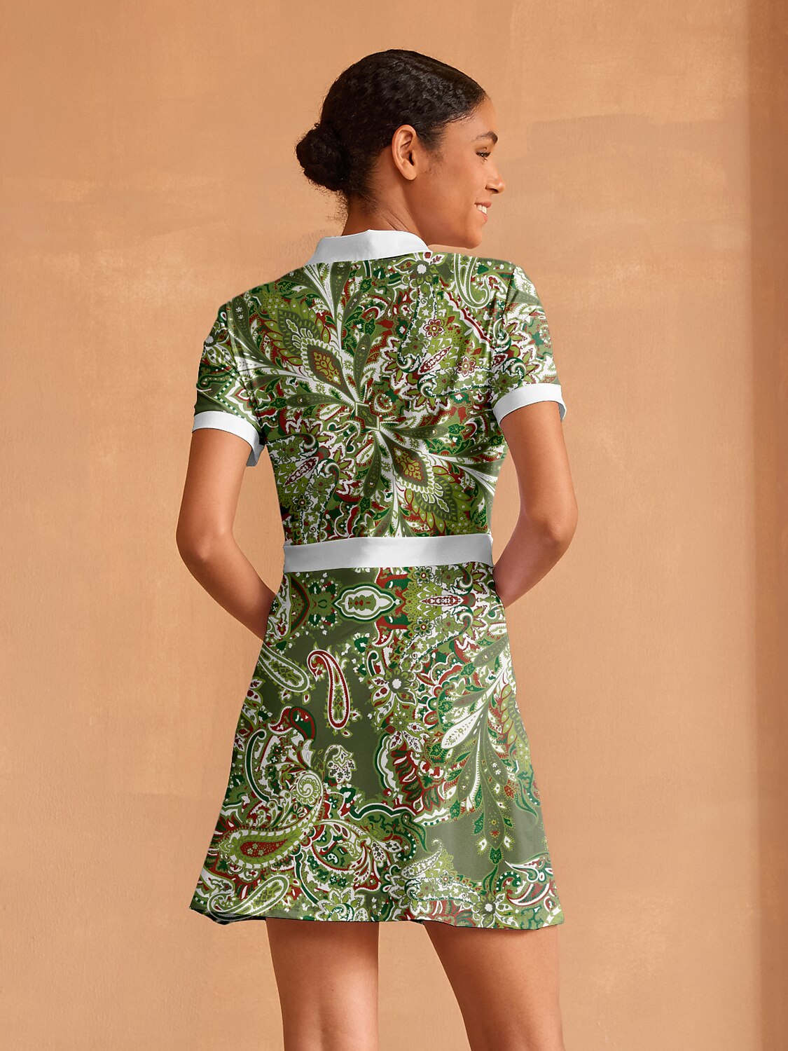 Pretty Feminine Short Sleeve A-Line 36.5 Inch Dress