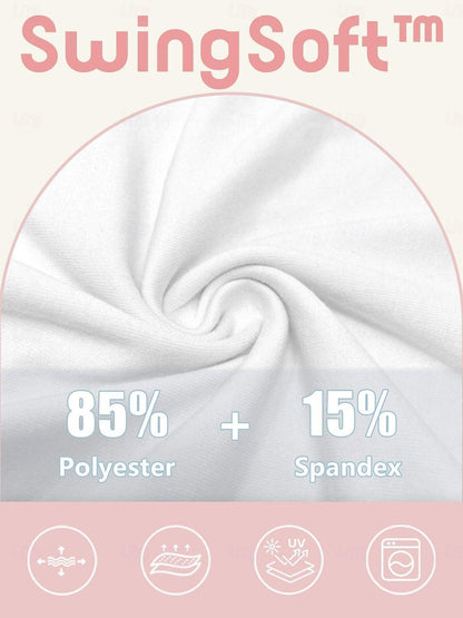 Chic Ruffle Sleeve Polo Ropa Golf Mujer UPF50+