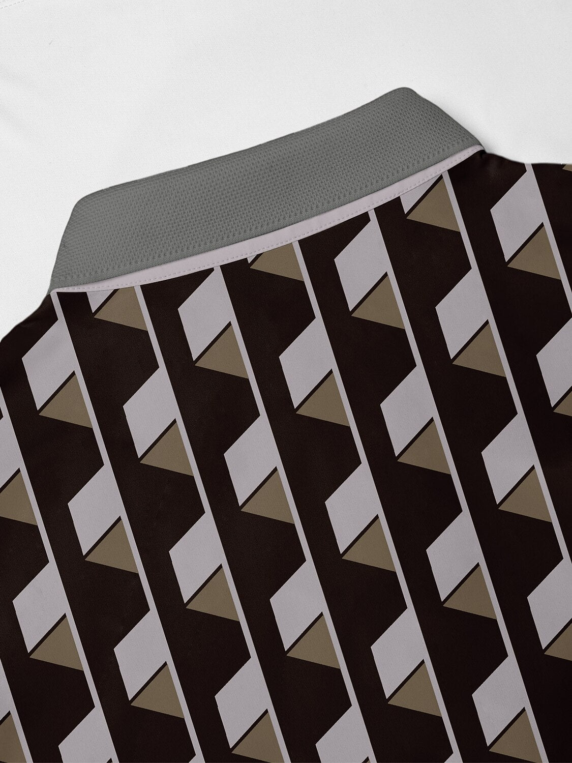 Polo da uomo con collo a costine non così classico UPF50+