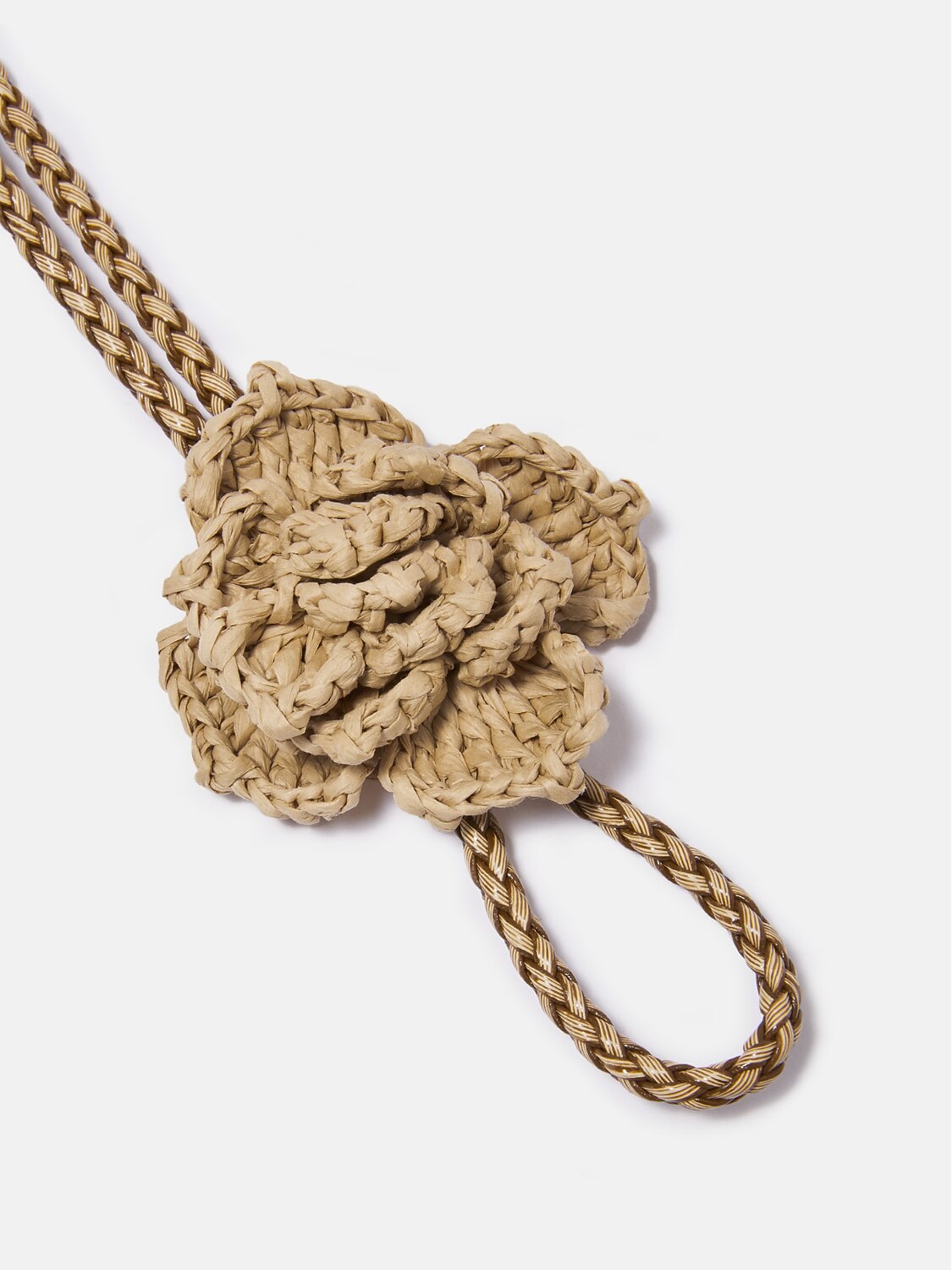 Desert Rose Raffia Rope Belt