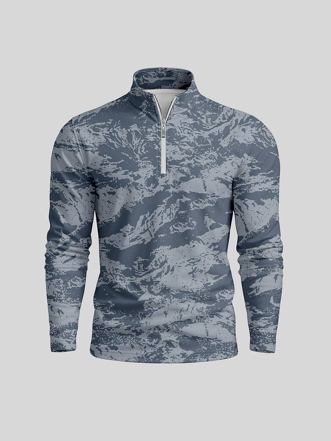 Inked Skins Camisa de Golf para Hombre con Cuello Cuarto Cremallera UPF50+