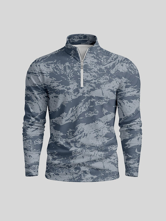 Inked Skins Heren Golfshirt Quarterzip UPF50+