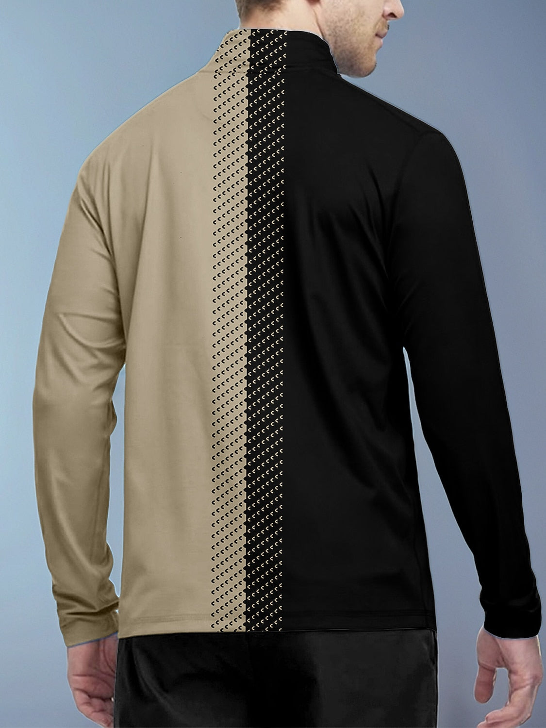 Not So Classic Camiseta de Golf para Hombre con Cuello Cuarto Cremallera UPF50+