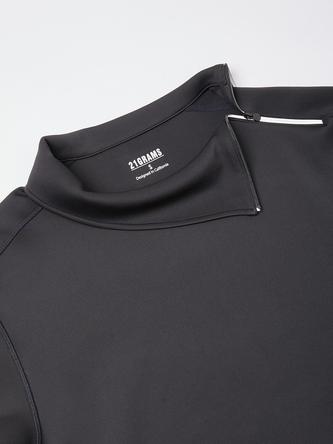 Sudadera básica para hombre con cuello irregular y cremallera, manga larga