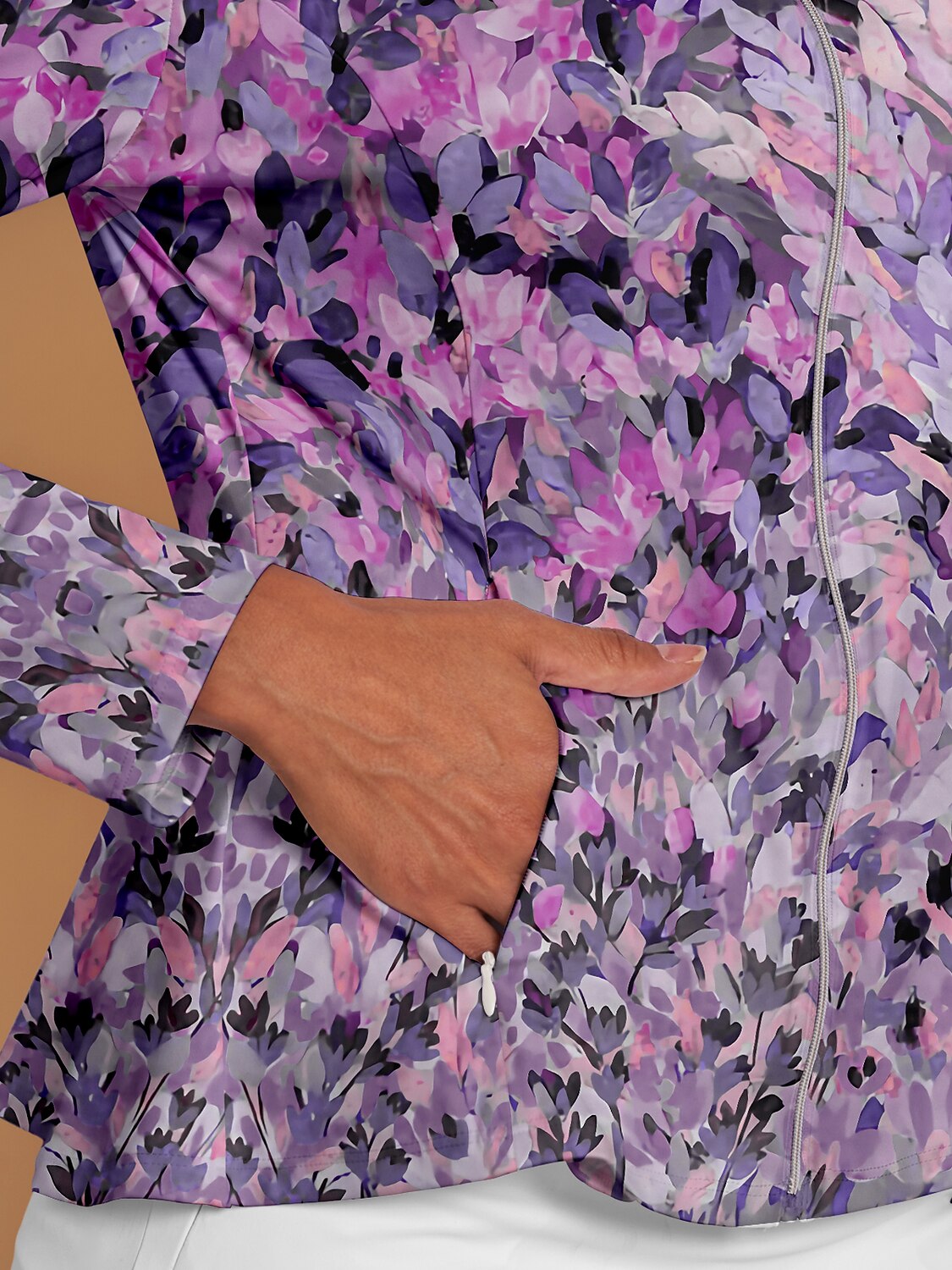 Botanical Energy Ruffle Golf Jacket Sun Protection