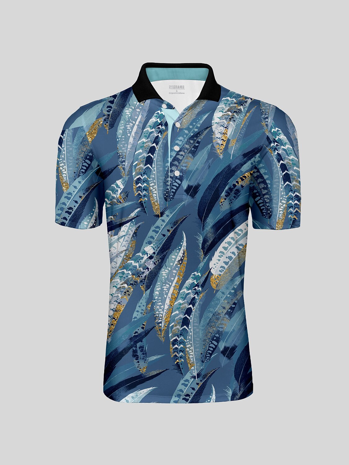 Wildlife Party Herren Poloshirt mit Rippkragen LSF 50+