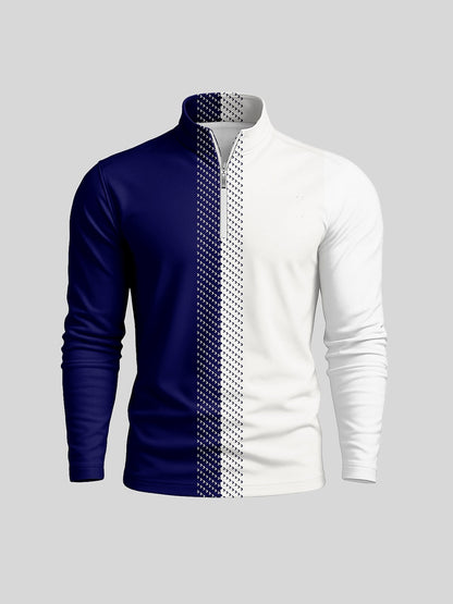 Not So Classic Camiseta de Golf para Hombre con Cuello Cuarto Cremallera UPF50+