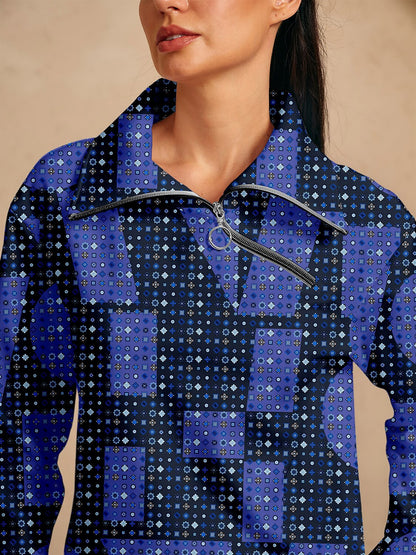 遊び心あふれるマリンゴルフスウェットシャツ