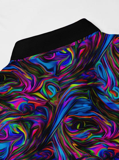 Inked Skins Heren Polo met Geribde Kraag UPF50+