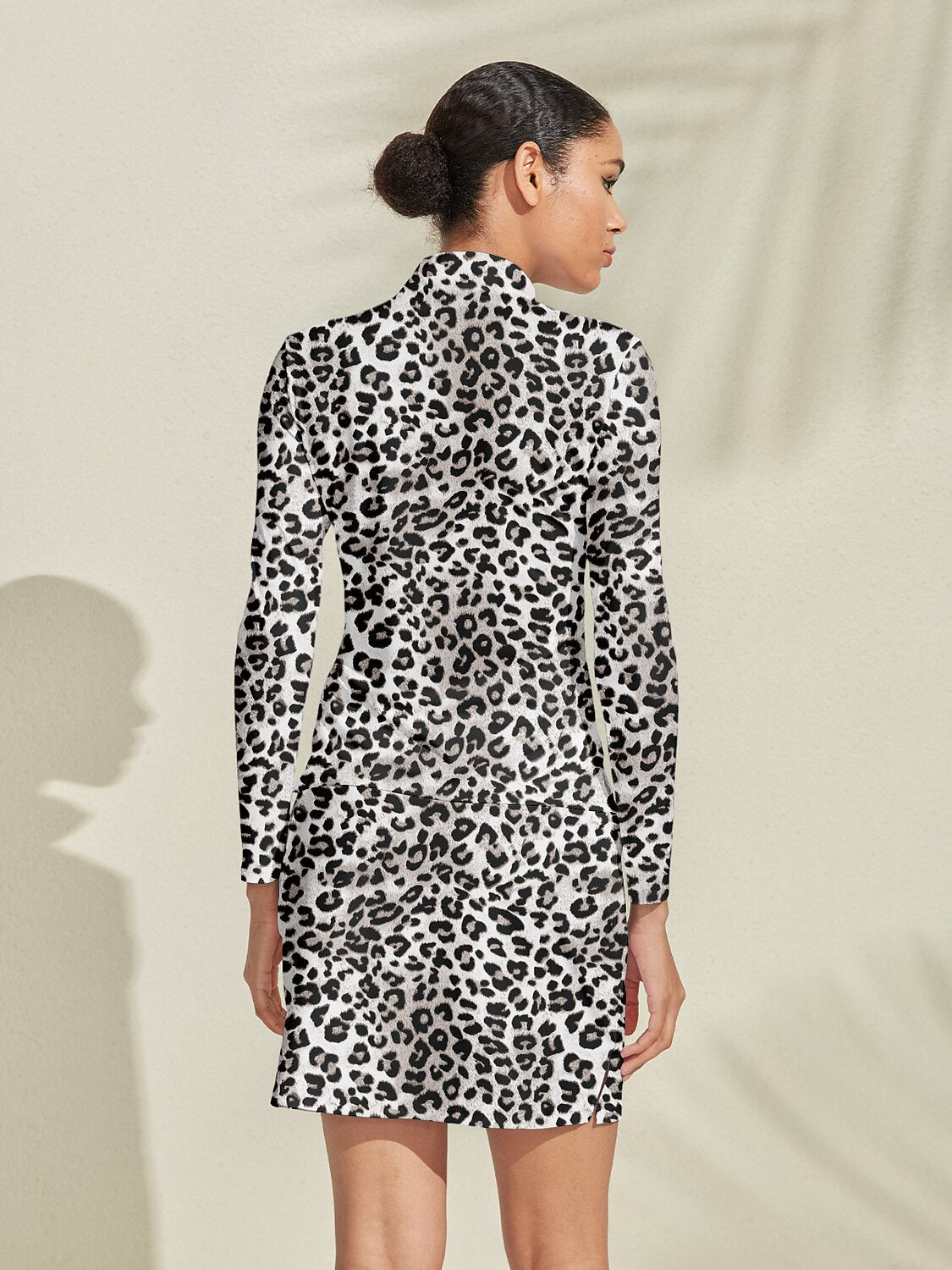 Wildlife Party Silky Golf Shirt Quarterzip UPF50+