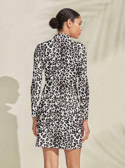 Wildlife Party Silky Golf Shirt Quarterzip UPF50+