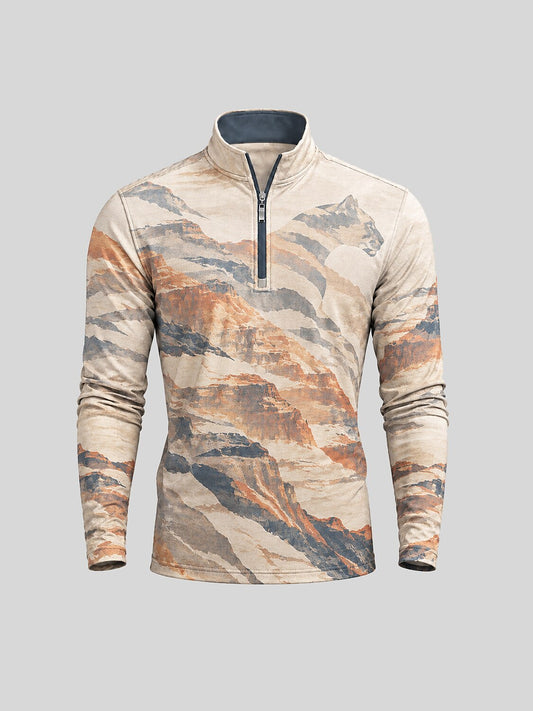 Wildlife Party Men's Golf Shirt Quarterzip UPF50+