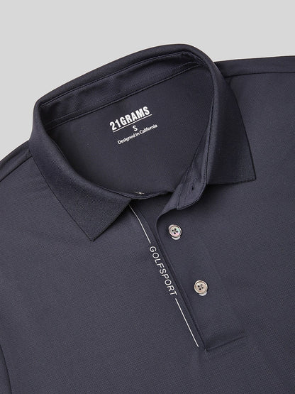 TechShed Polo de Hombre con Botones y Manga Corta