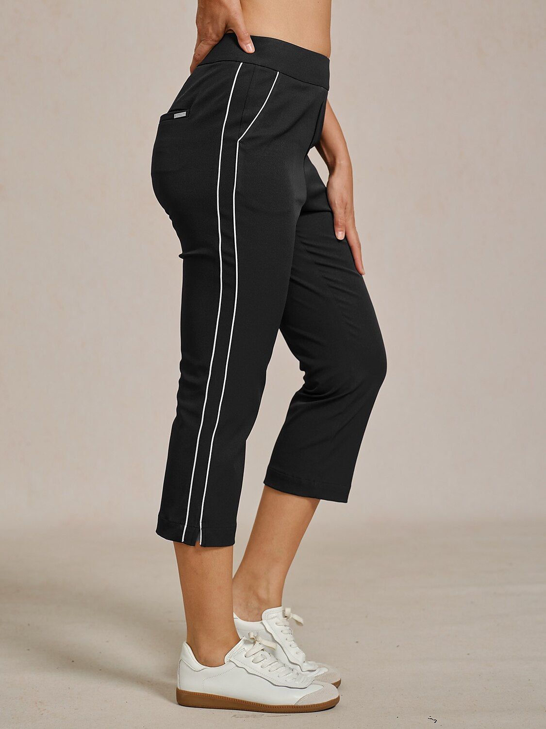 Pantalon capri EAGLE 56 cm performance extensible à finitions contrastées