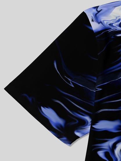 Inked Skins Men's Ribbed Collar Polo Top UPF50+