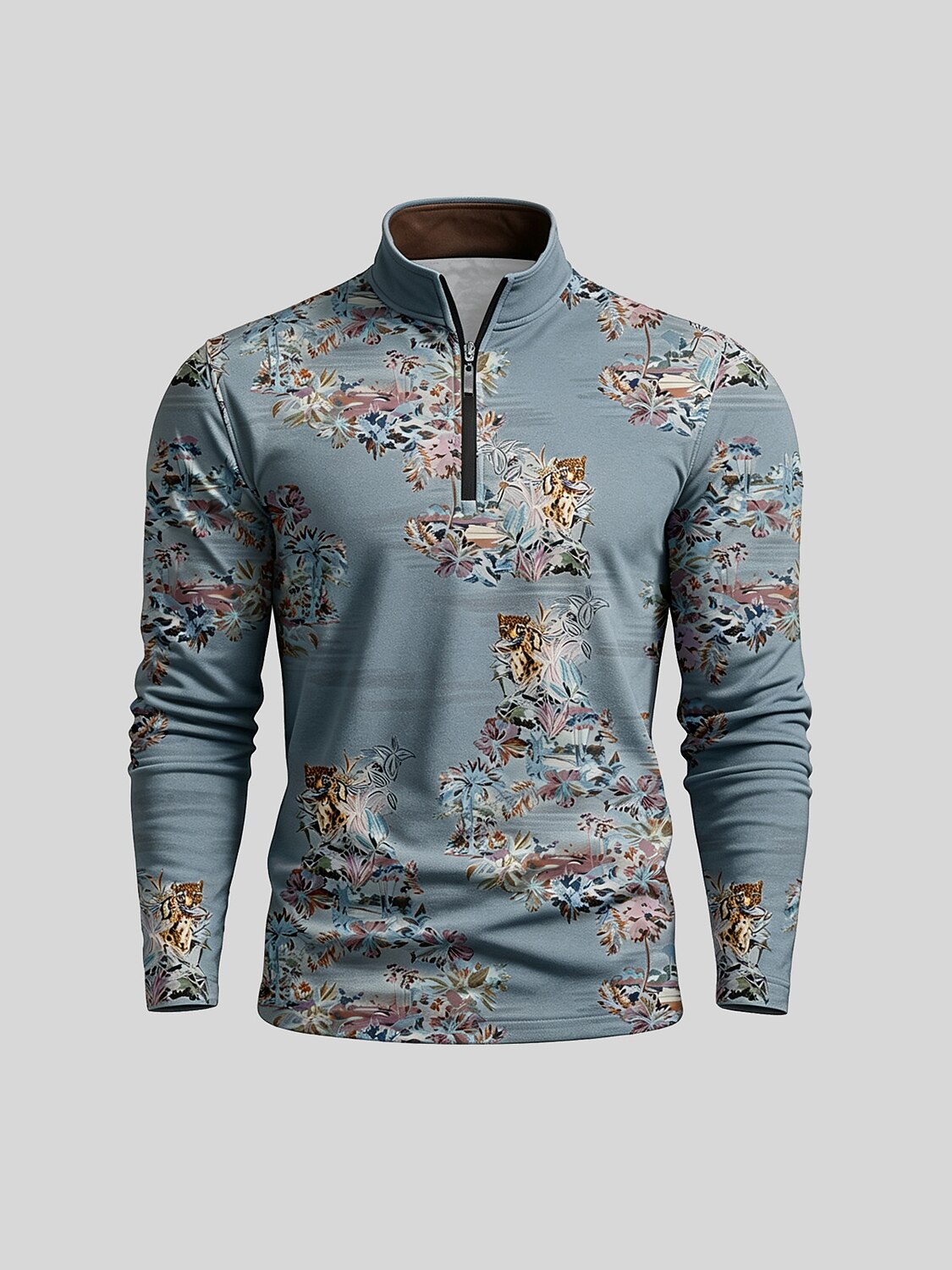 Botanical Energy Men's Golf Shirt Quarterzip UPF50+