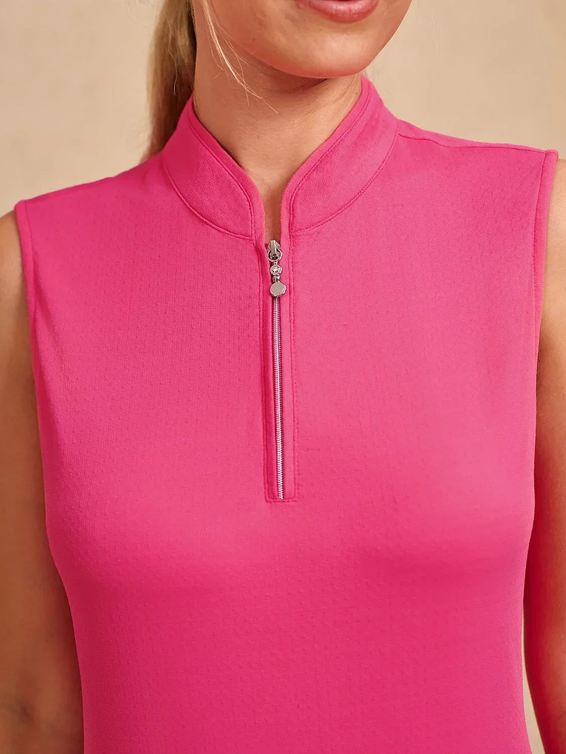 Premium Vestido sin mangas asimétrico con ribete de 36.5 pulgadas UPF50+