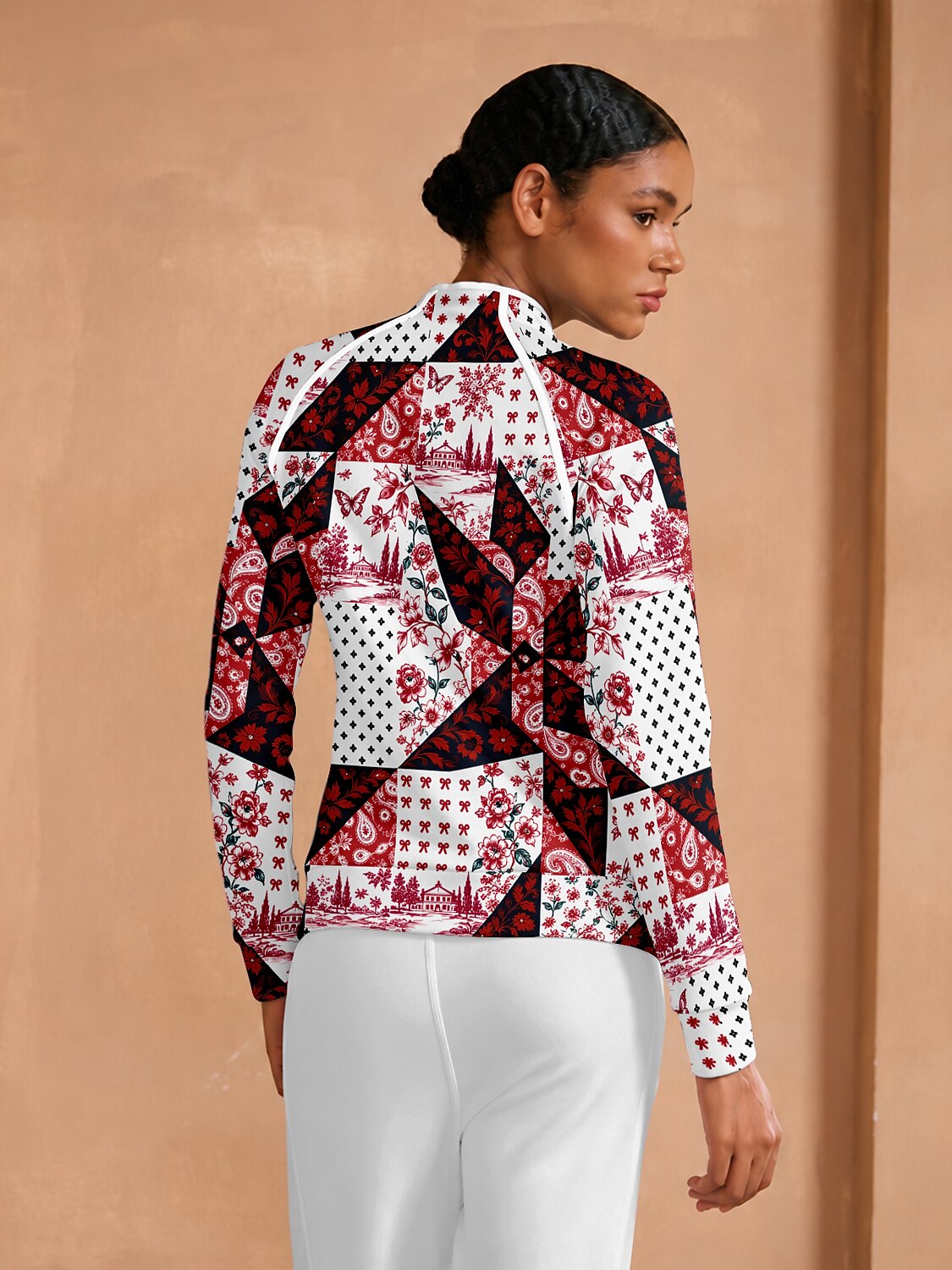 Botanical Energy Long Sleeve Trimmed Sweatshirt