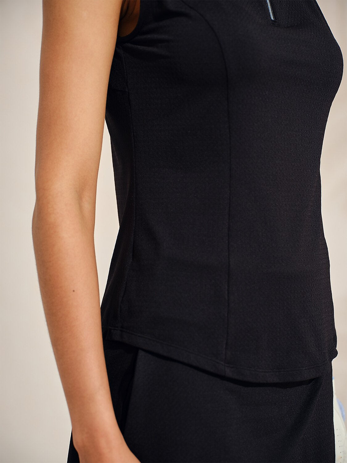 Ultrasoft Premium Sleeveless Mock Neck Quarterzip UPF50+