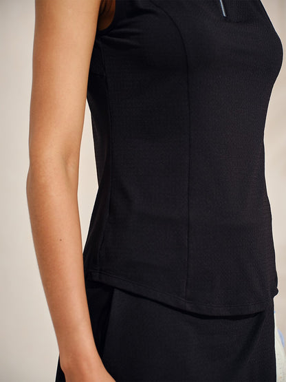 Ultrasoft Premium Sleeveless Mock Neck Quarterzip UPF50+