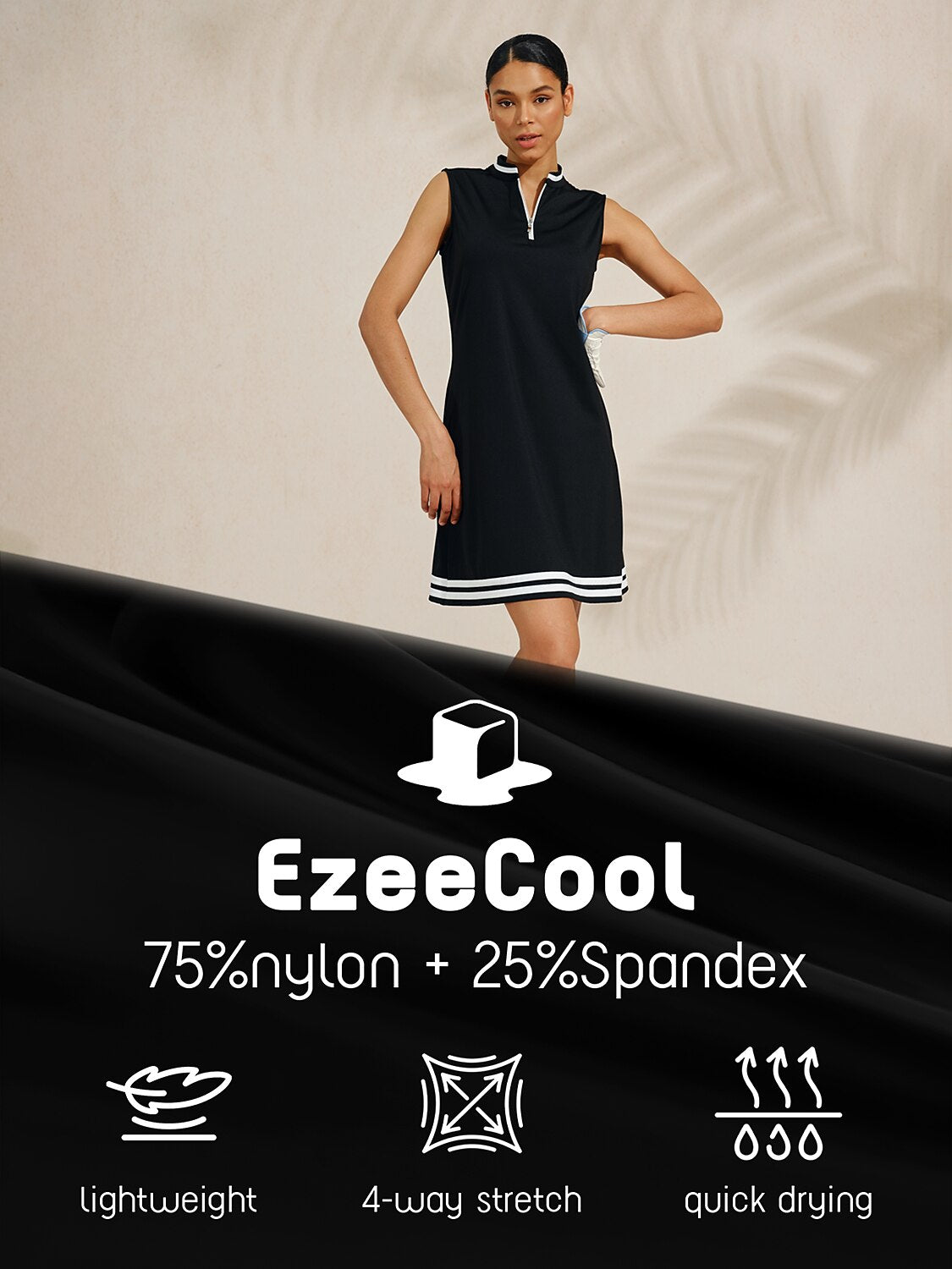 Navycore Sleeveless 36.5 Inch Dress UPF50+