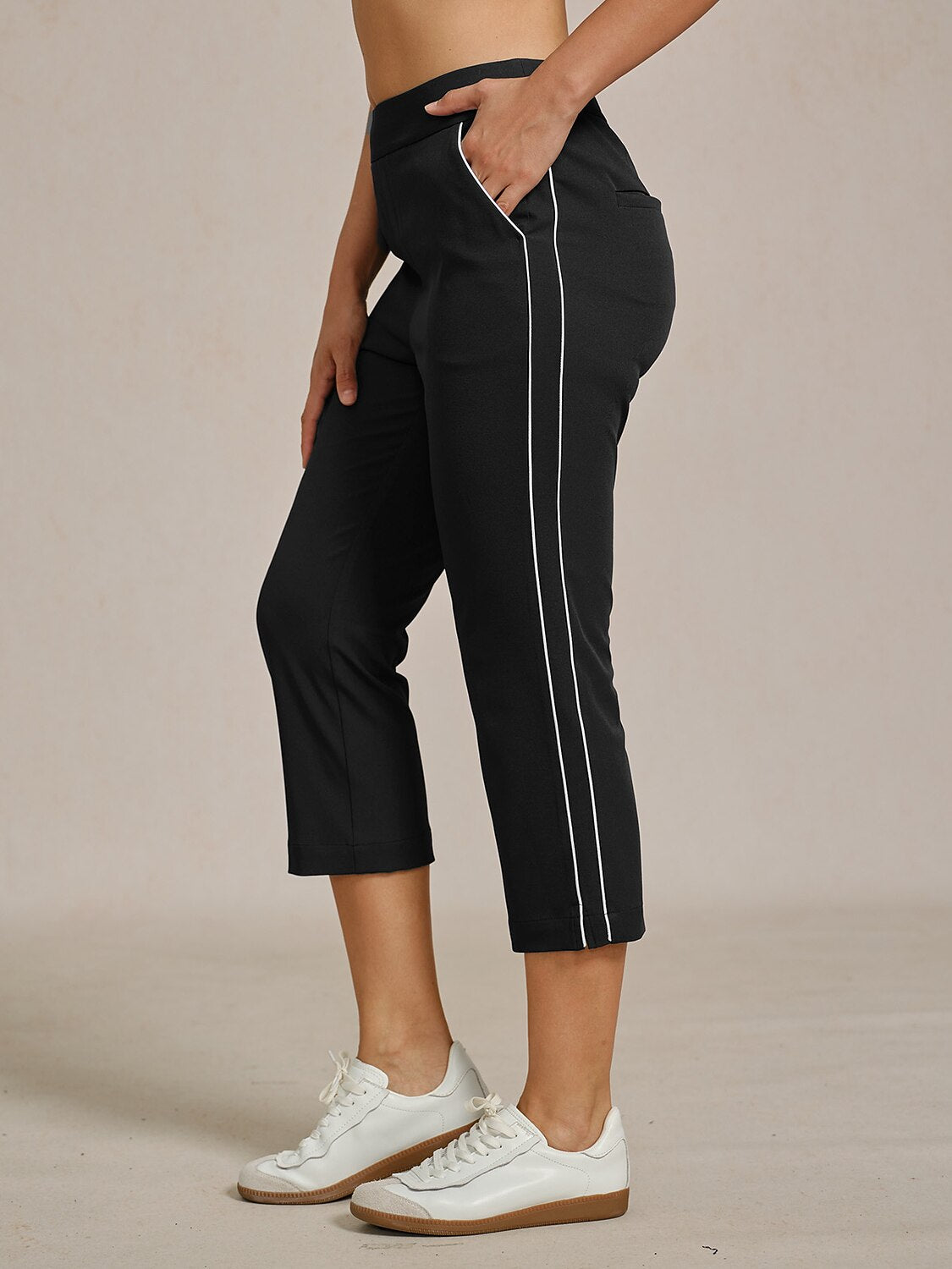 Pantalon capri EAGLE 56 cm performance extensible à finitions contrastées