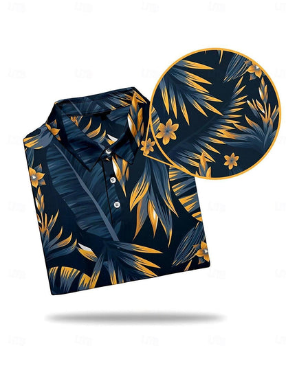 Botanical Energy Men's Polo Top UPF50+