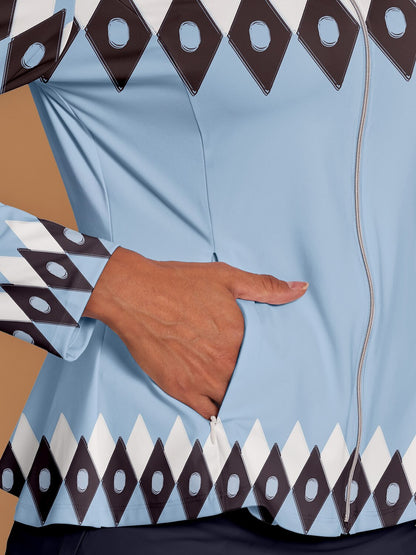 Bold Baroque Chaqueta de Golf con Volantes Protección Solar