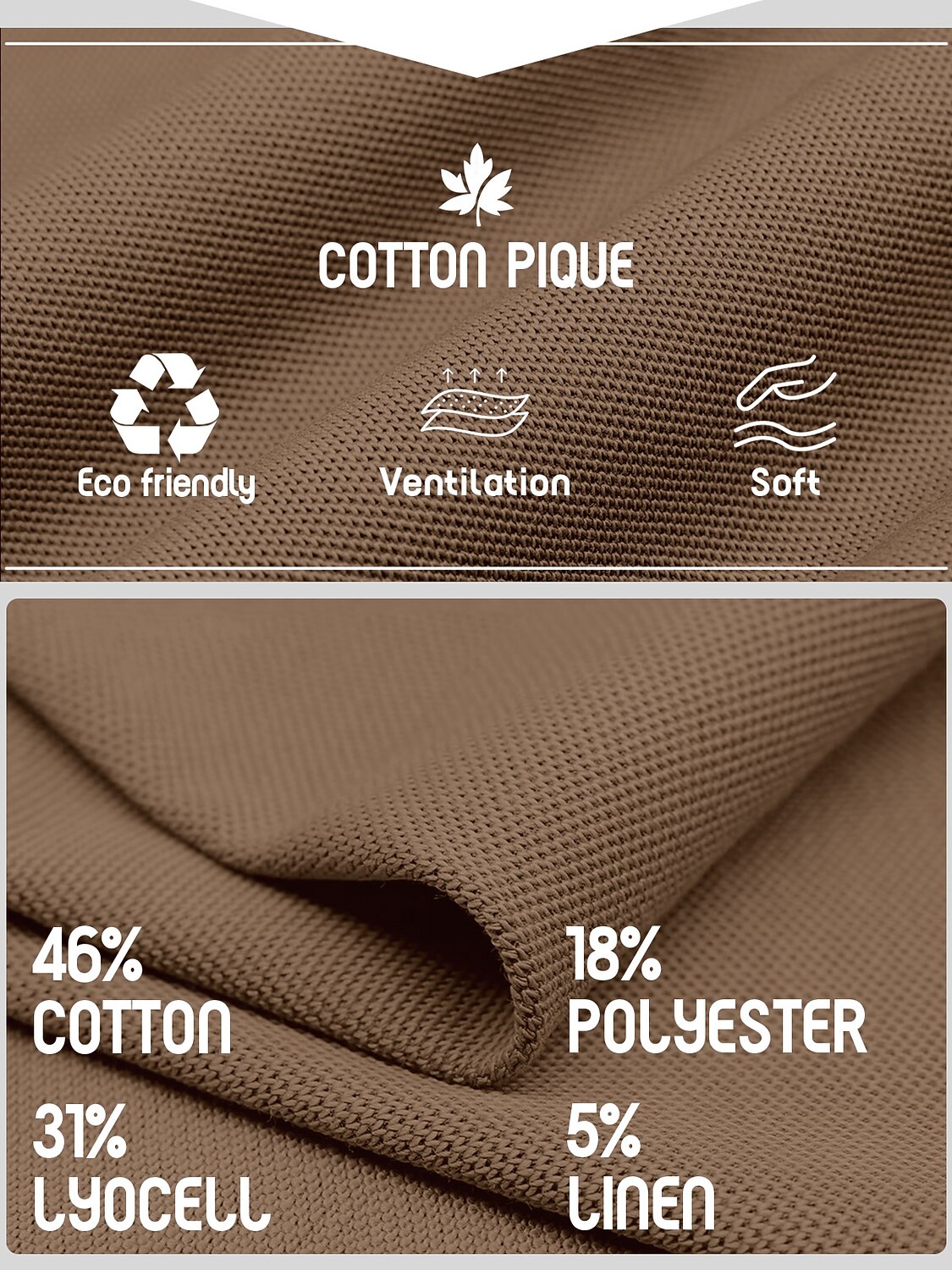 Crisp Couture Long Sleeve Pique Golf Shirt