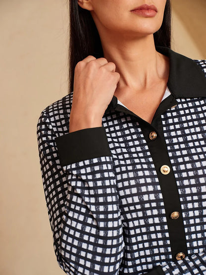 More Than Basic Vestido A-Line de Manga Larga 36.5 Pulgadas UPF50+