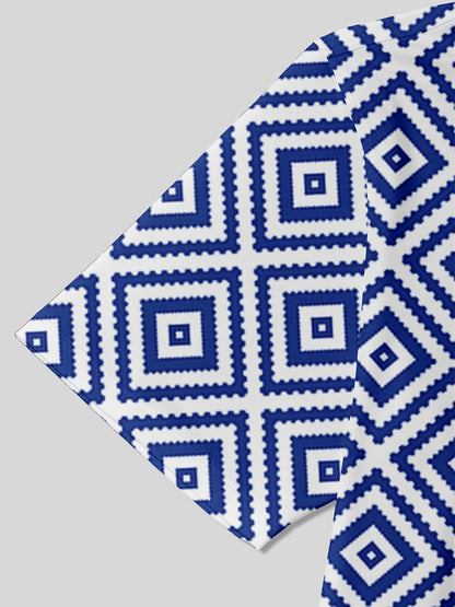 Bold Baroque Polo para Hombre con Cuello Acanalado UPF50+