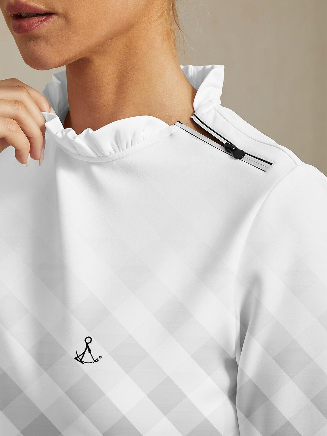 Hyper-prep Sudadera de Golf con Cuello Volante