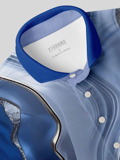 Inked Skins Men's Ribbed Collar Polo Top UPF50+