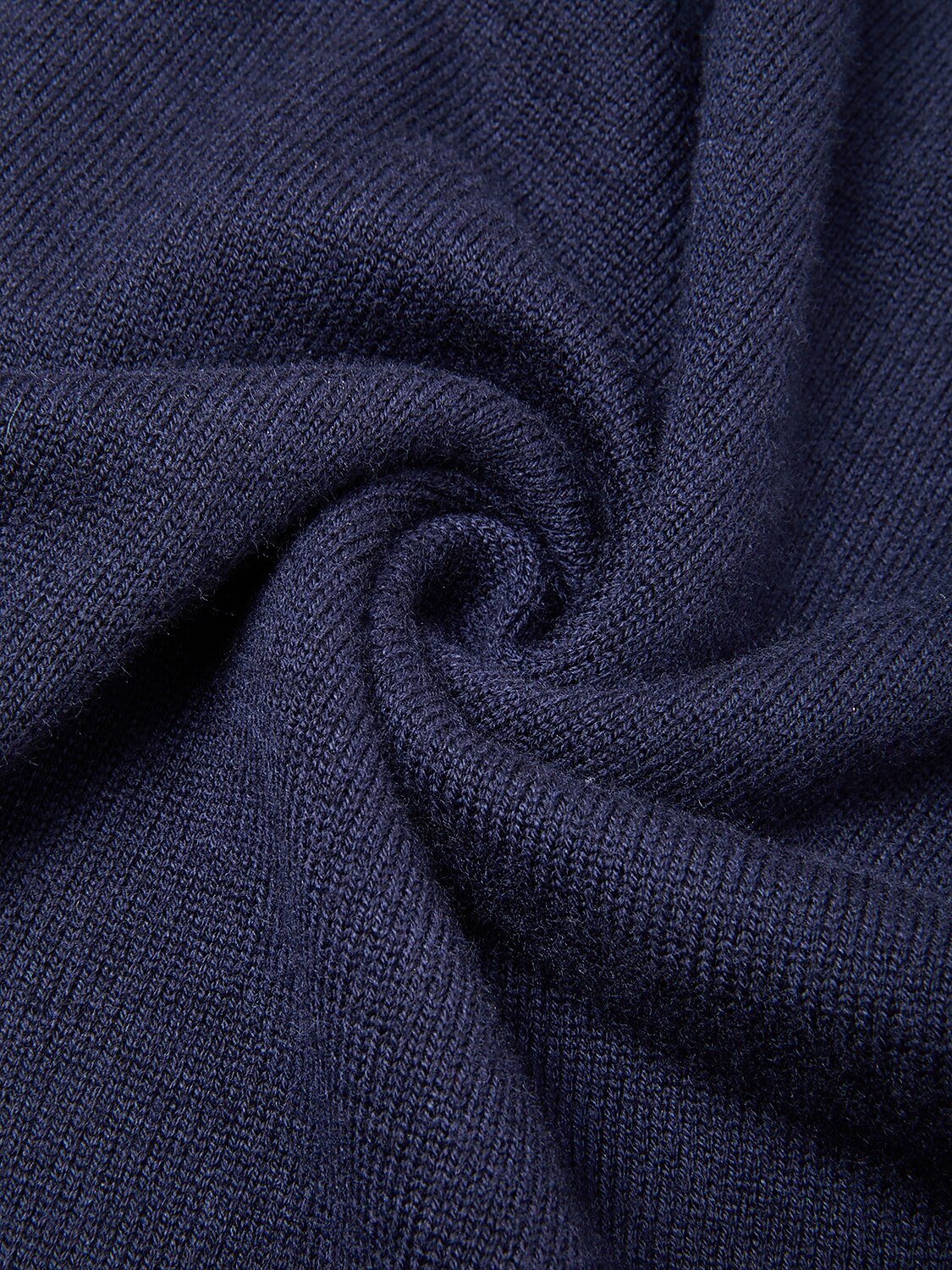 Aqua Wool Men's Dual-Zip Long Sleeve Sweater