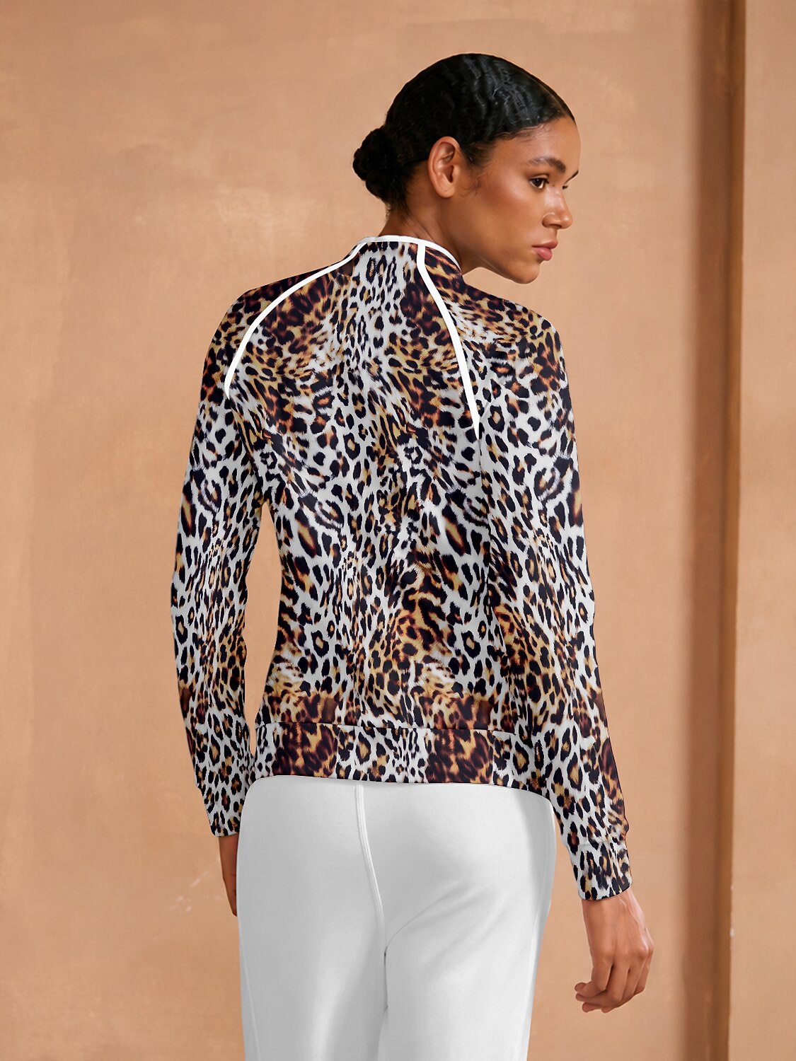 Wildlife Party Long Sleeve Trimmed Sweatshirt