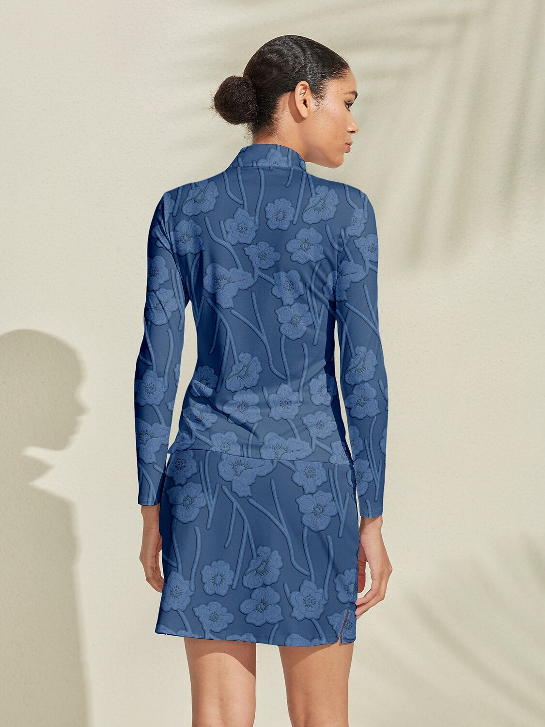 Botanical Energy Silky Golf Shirt Quarterzip UPF50+