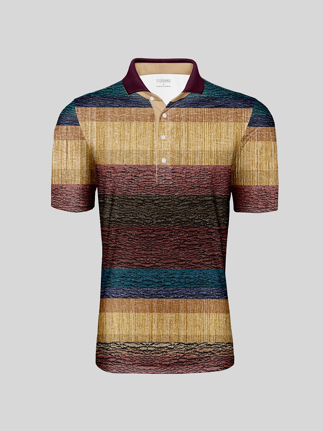 Inked Skins Polo para Hombre con Cuello Acanalado UPF50+