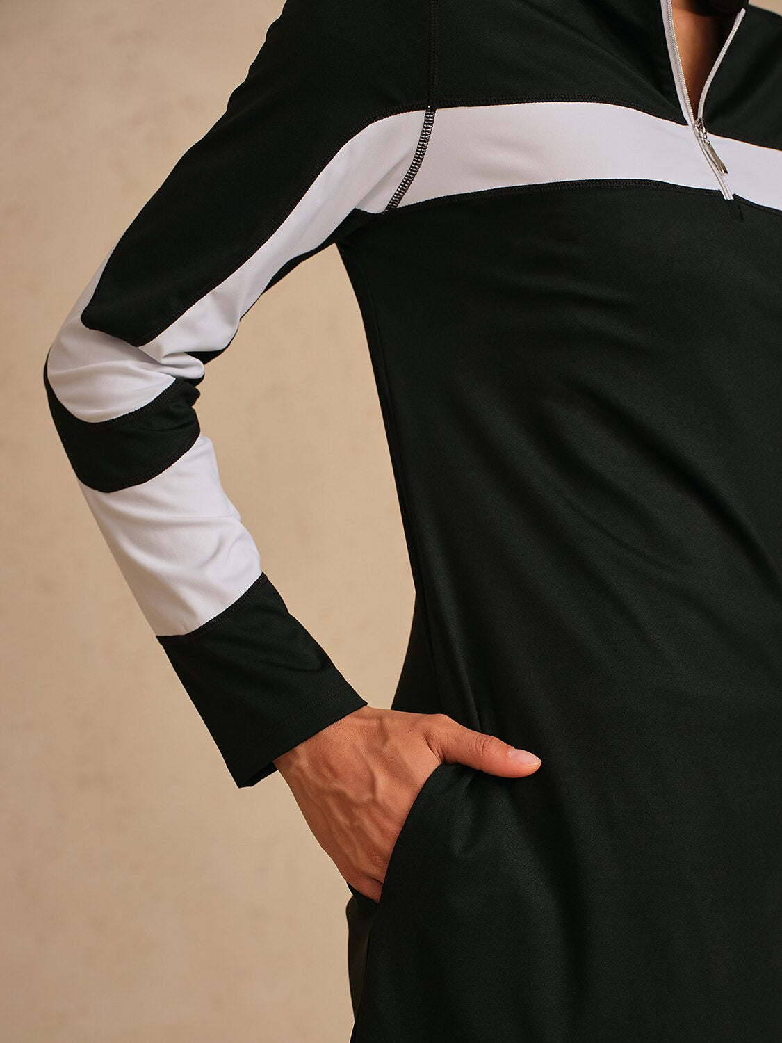 More Than Basic Color Block 36.5 Inch Dress UPF50+