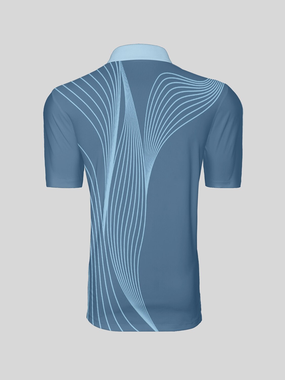 Air Brush Men's Ribbed Collar Polo Top UPF50+