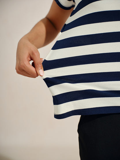 Navycore Short Sleeve V-Neck Pique Golf Shirt