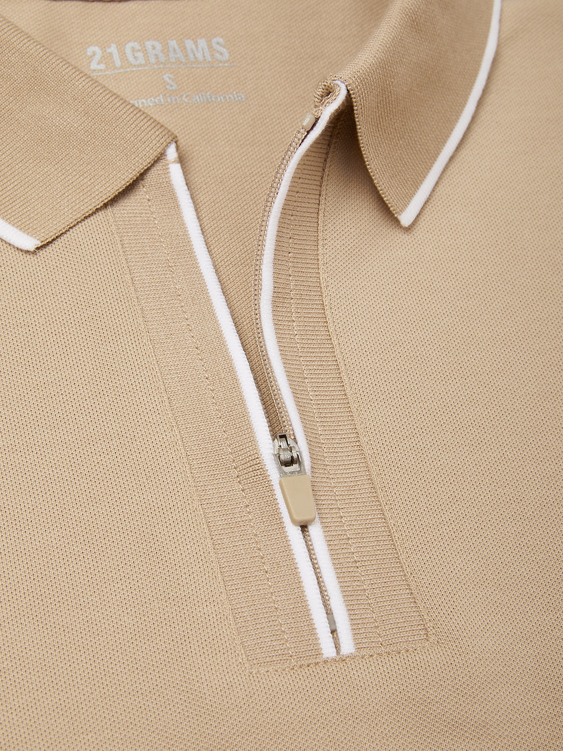 NaturalComfy Polo de Hombre de Manga Corta con Cuello Cuarto de Cremallera